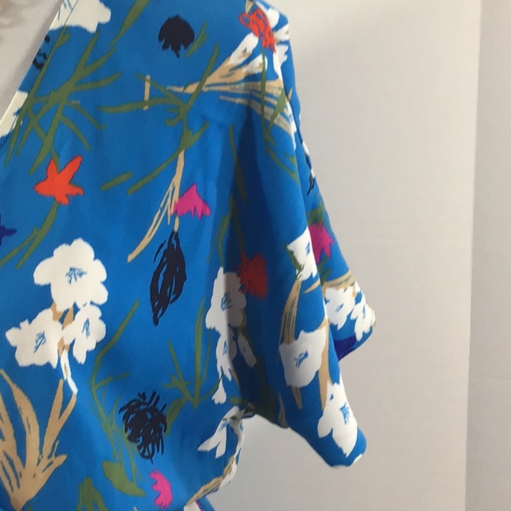 J Crew Mercantile faux wrap ruffle hi/low ruffle dress S - Picture 3 of 12